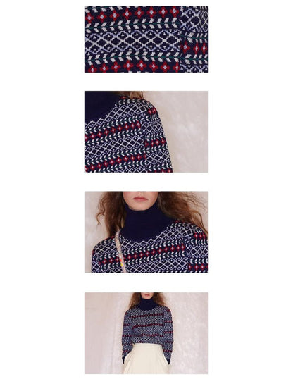 Vintage Turtleneck Wool Sweater