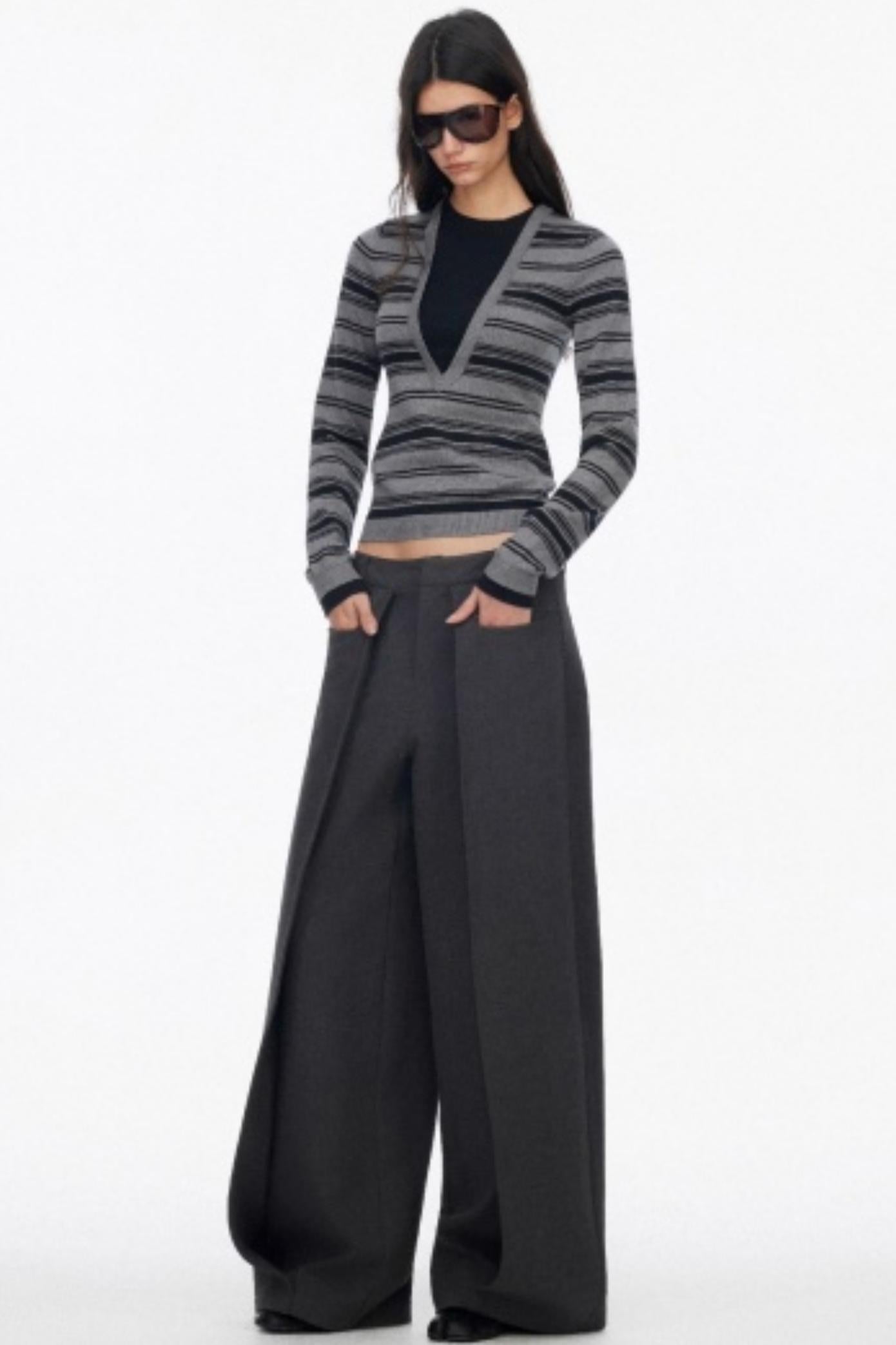 Luxury Pleated Draped Pants