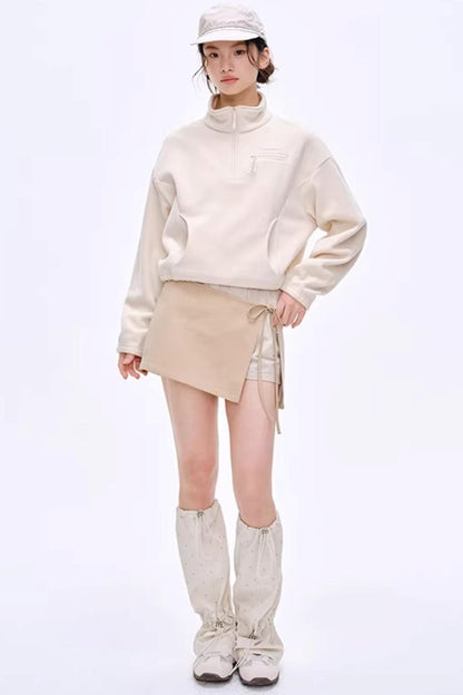 Side Slit Bow Pants Skirt