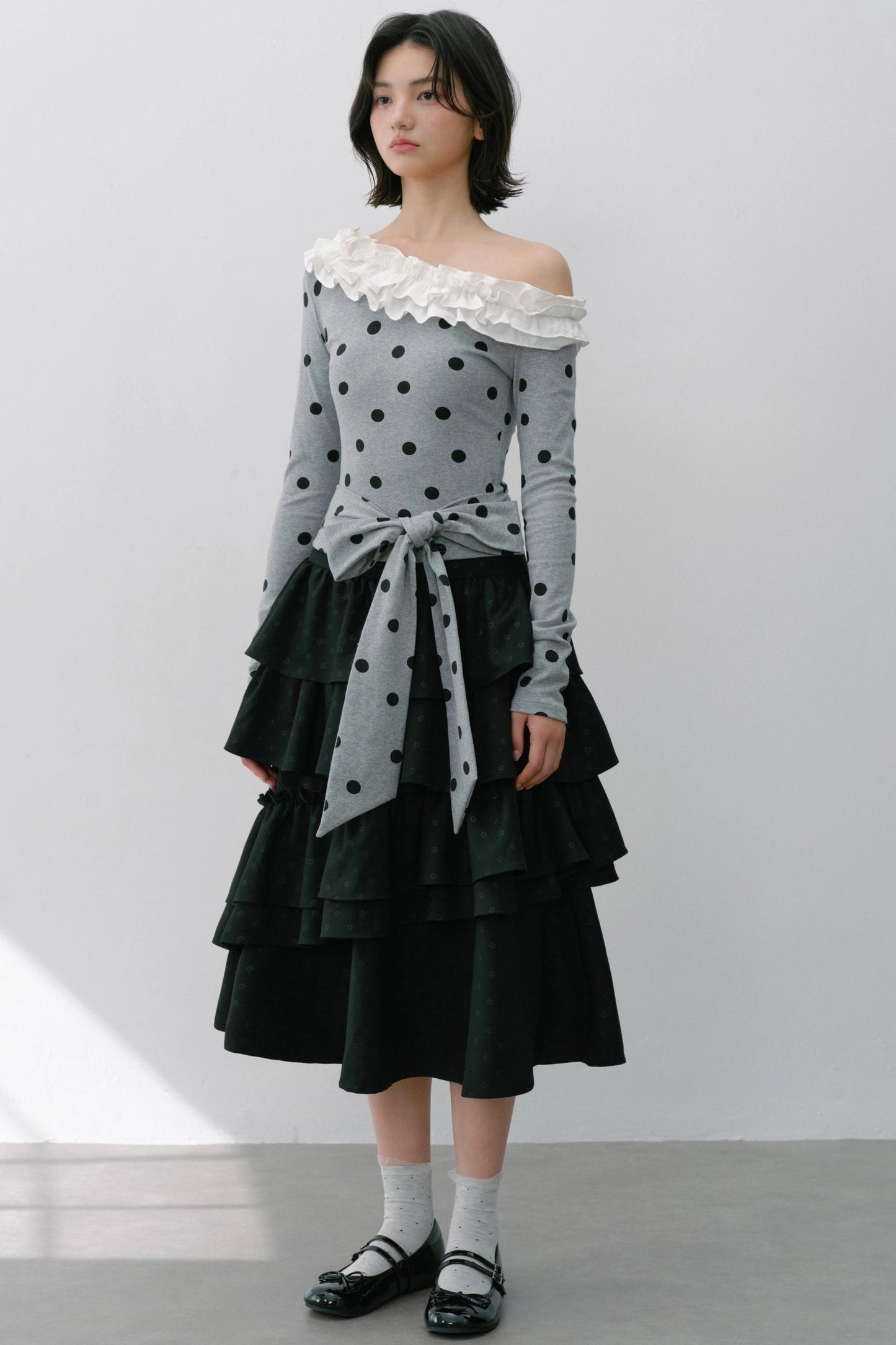 Vintage Flower Puffy Skirt