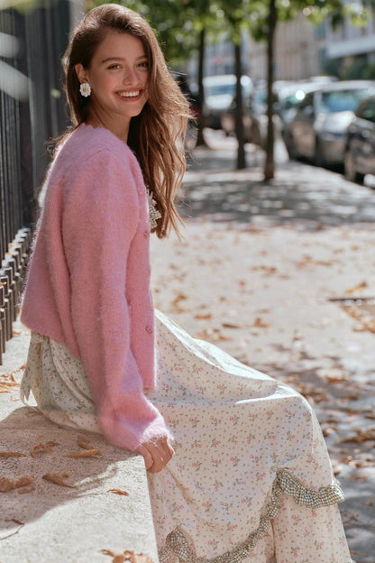 French Exquisite Knitted Cardigan