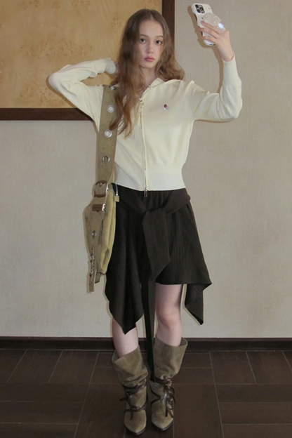 Poetic Rococo Asymmetrical Skirt