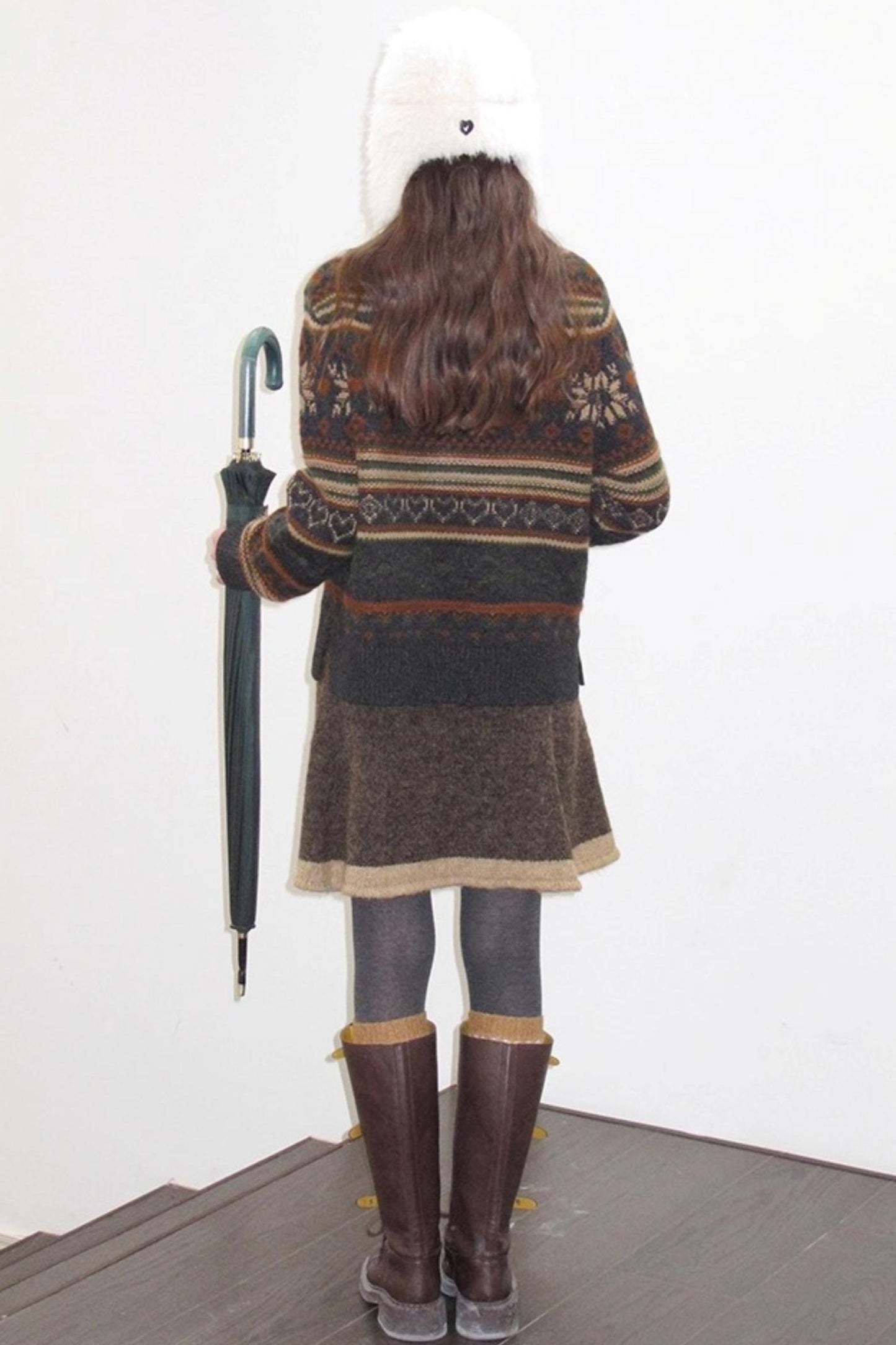 Vintage Wool Fair Isle Sweater Set-Up