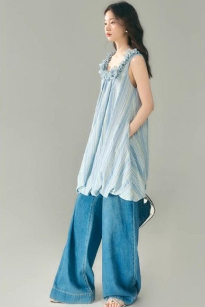 U-Neck Embroidered Dress