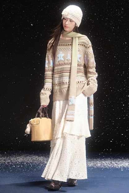 Gingerbread Fair Isle Sweater Set