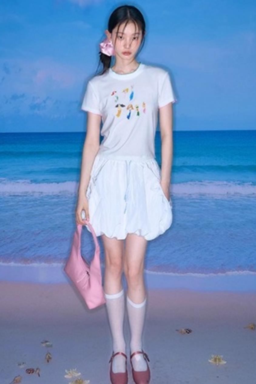 Mermaid Hand-Painted Tee