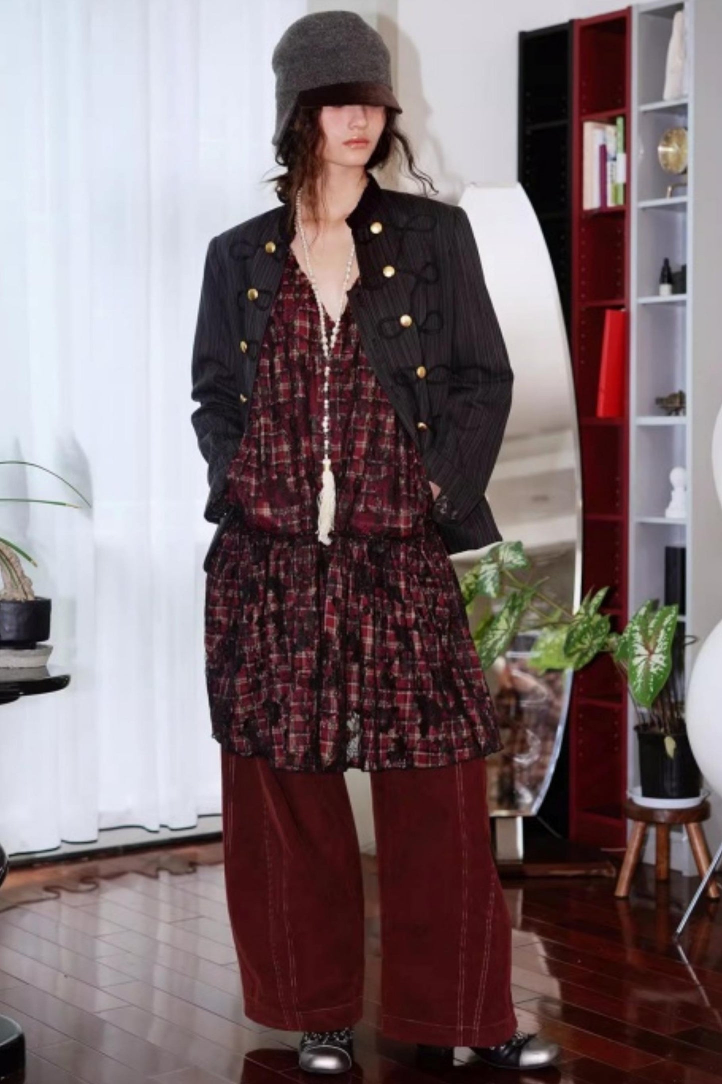 Vintage Suede Sleeveless Dress