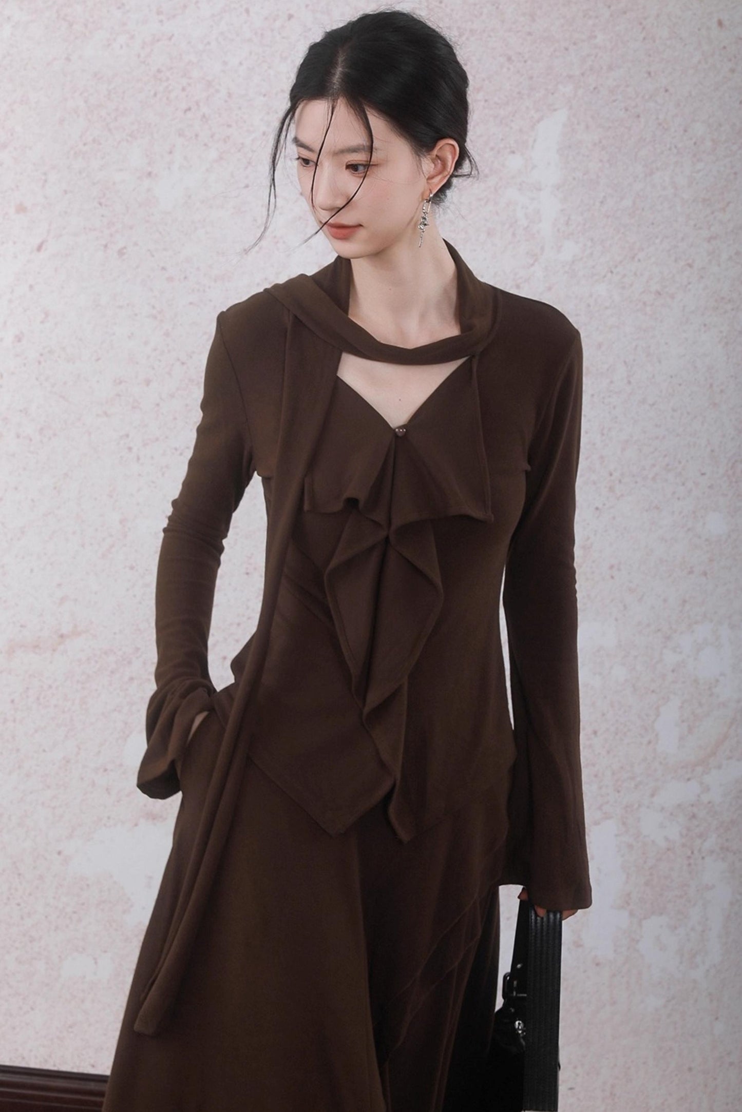 Design Streamer Knitted Top Skirt Set