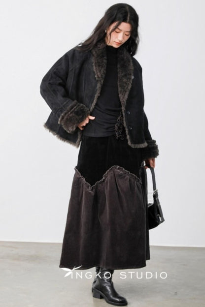 Dark Night Ruffle Top