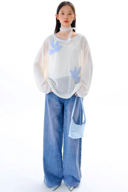 Original Embroidery Knitted T-Shirt