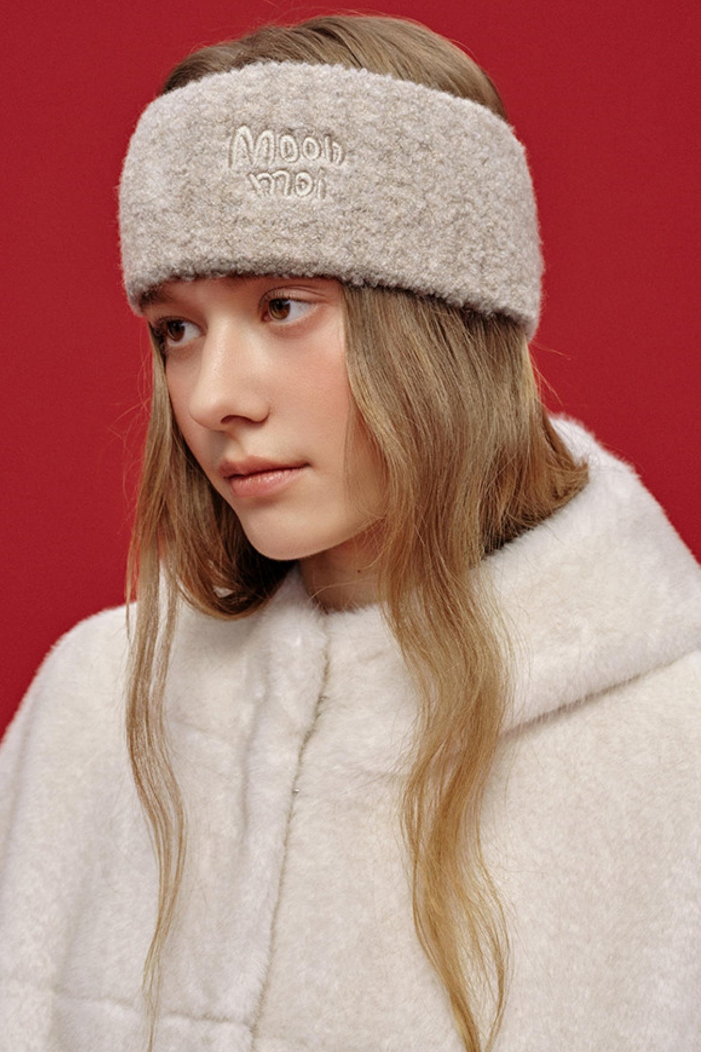 Letter Jacquard Wool Headband