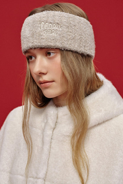 Letter Jacquard Wool Headband