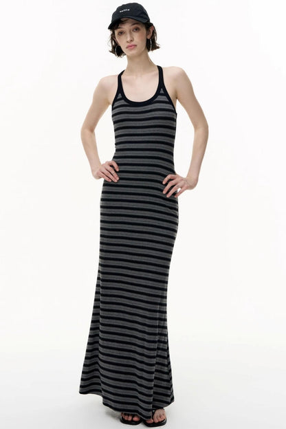 Tencel Striped Camisole Slim Dress