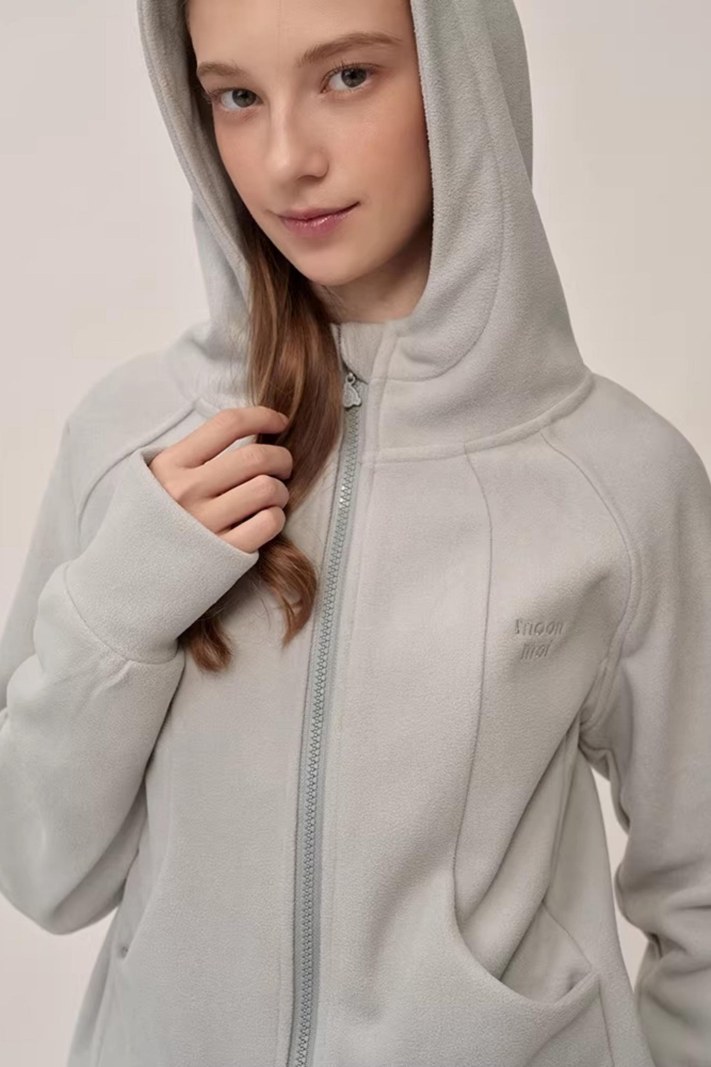 Double-Sided Fleece Hooded Jacket Set-Up