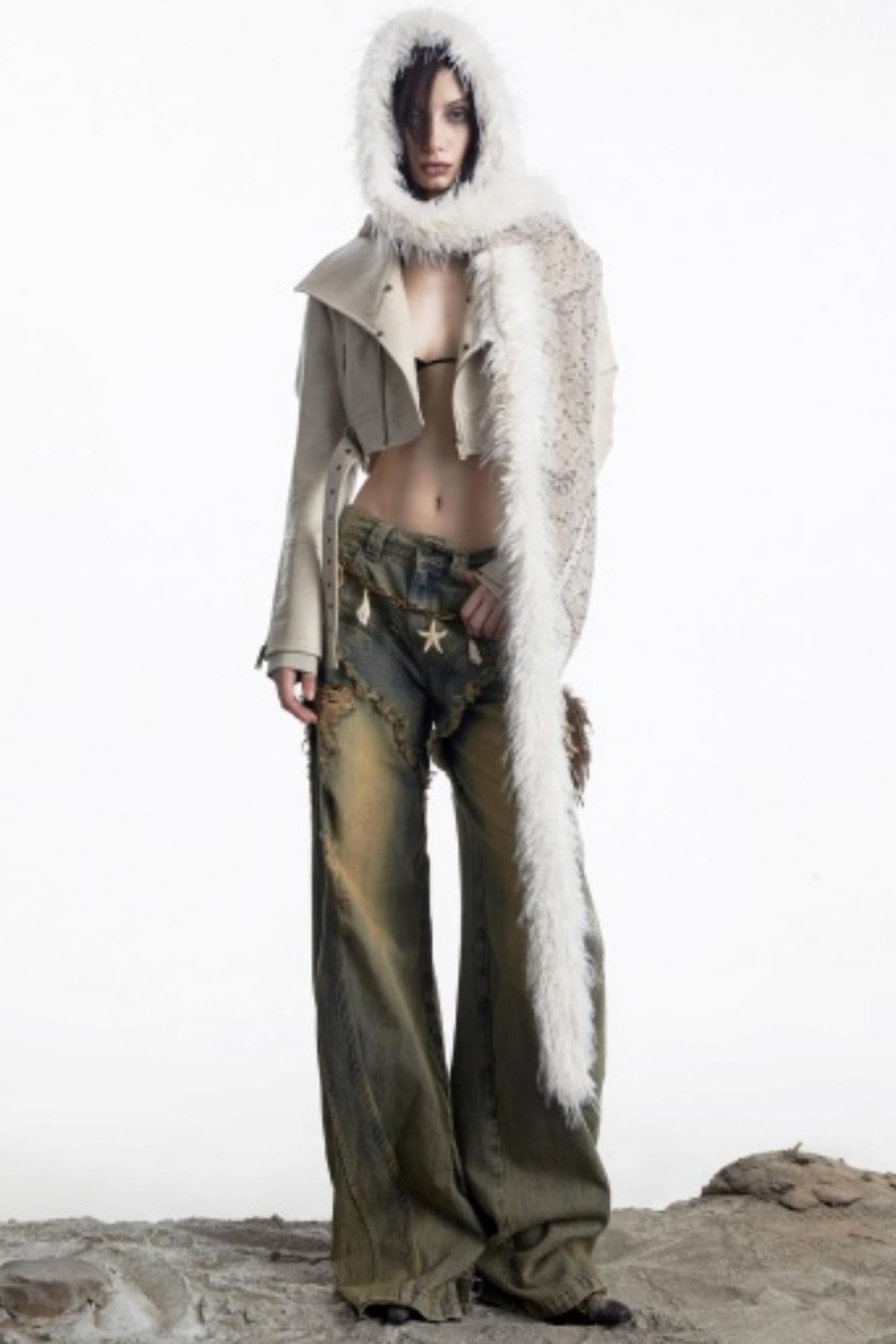 Snow Particles Wool Scarf