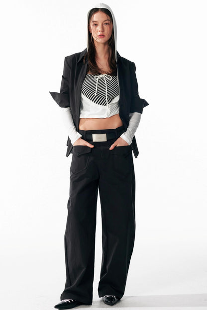 Versatile Cropped Shoulder Shirt