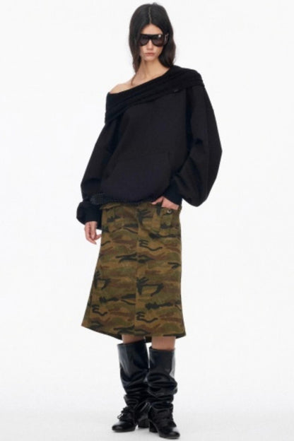 Vintage Camouflage Mermaid Skirt