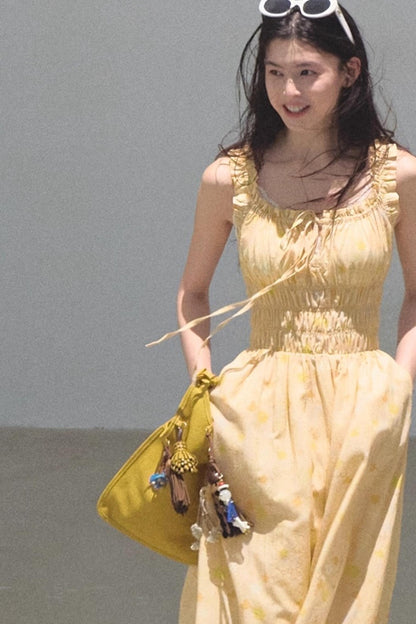 Bubbling Soda Sleeveless Slip Dress