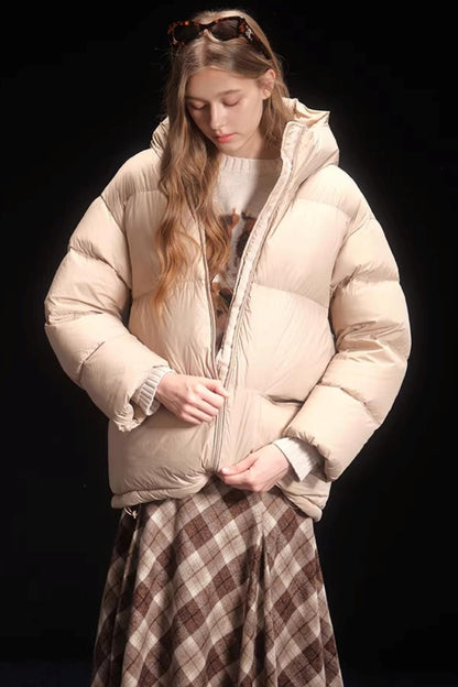 Oatmeal Mink Fur Sweater Scarf Set-Up
