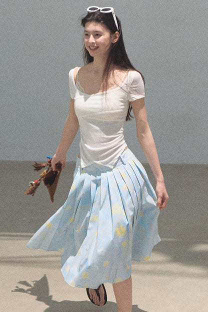 Dewy Square Neck T-Shirt