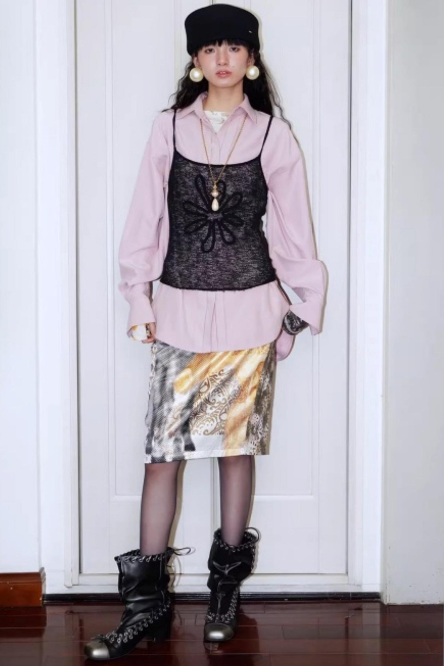 Solid Color Embroidery Vest Top