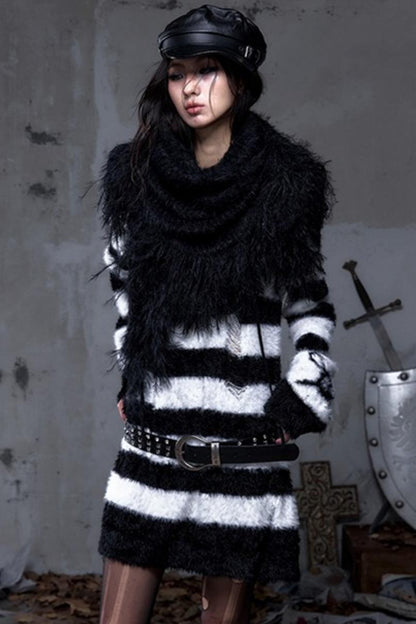 Vintage Fringe Triangle Scarf