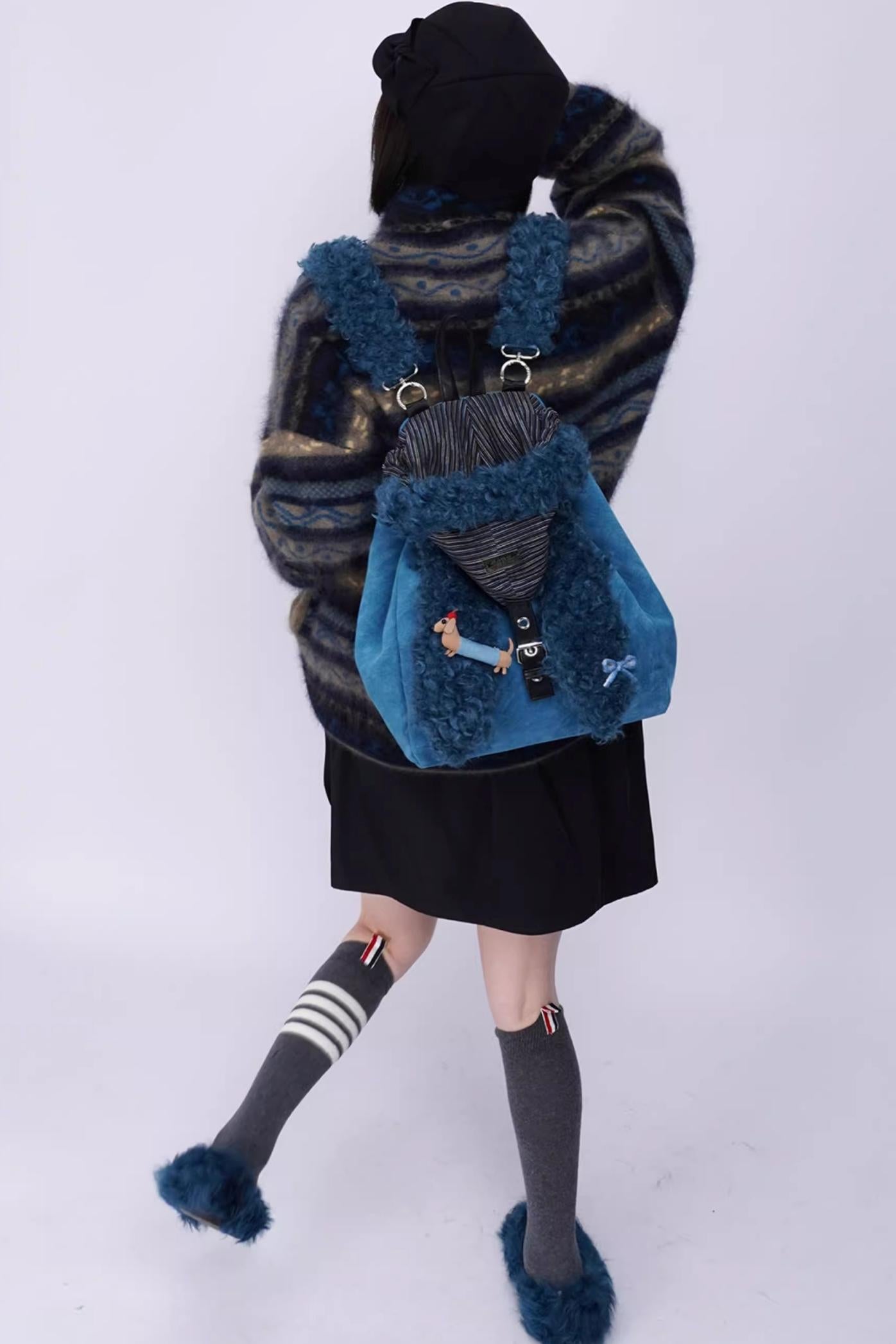 Ear Furry Crossbody Bag