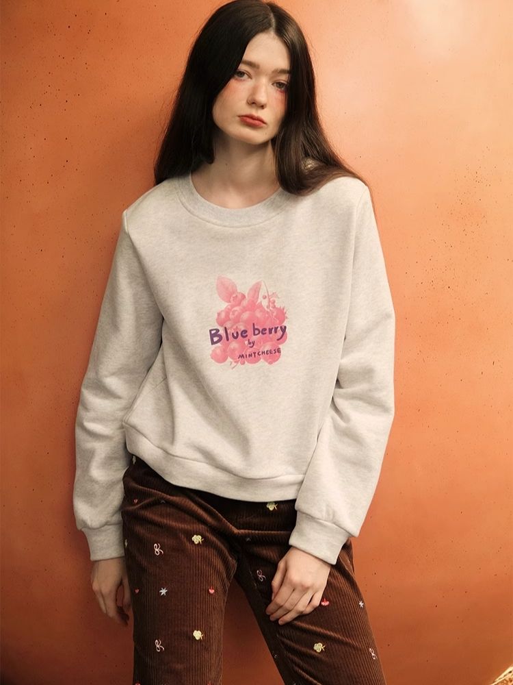 Fruit Printed Sweatshirt