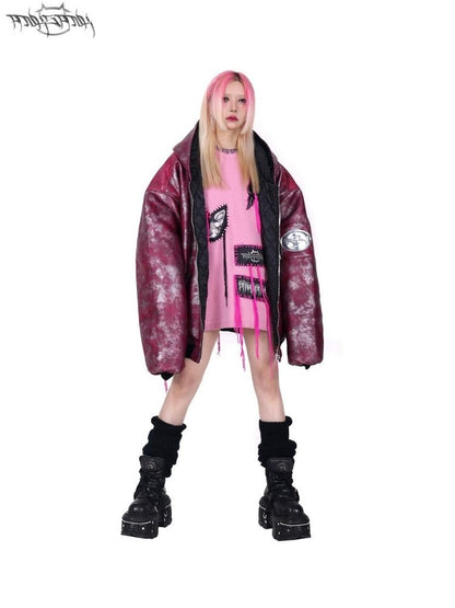 Cockney concept oversize punk loose jacket