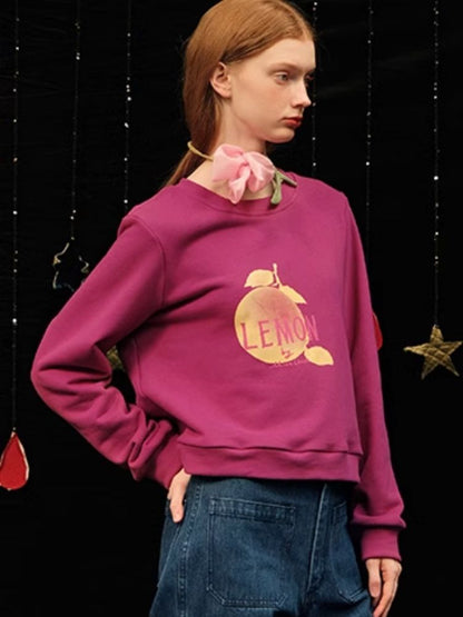 Fruit Printed Sweatshirt