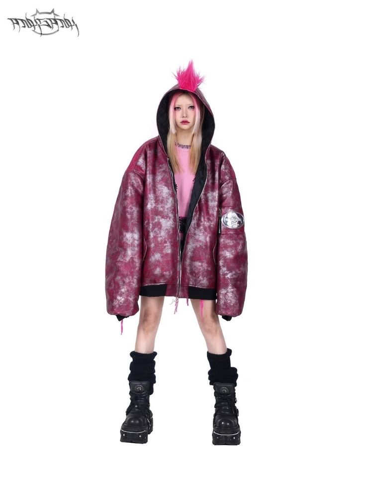 Cockney concept oversize punk loose jacket