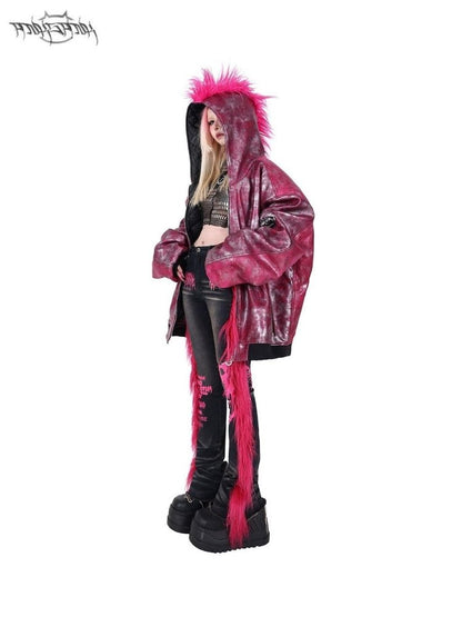 Cockney concept oversize punk loose jacket