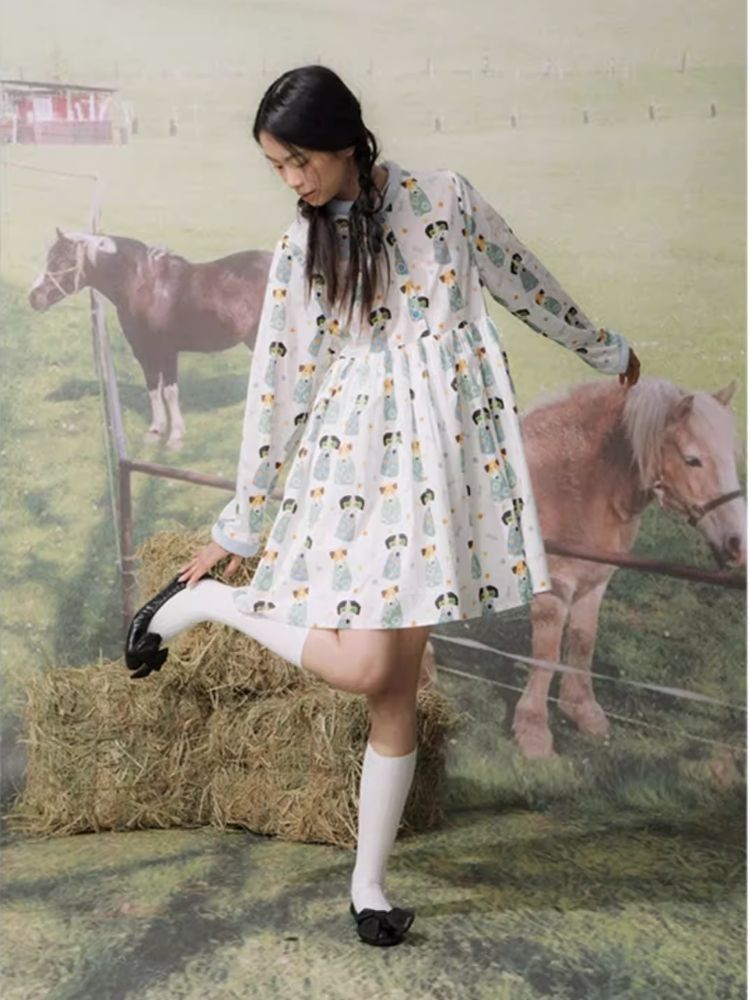 Bread Collar Dress