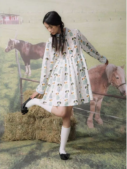 Bread Collar Dress