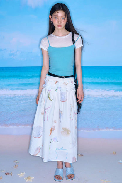Chic Sea Bustier Skirt