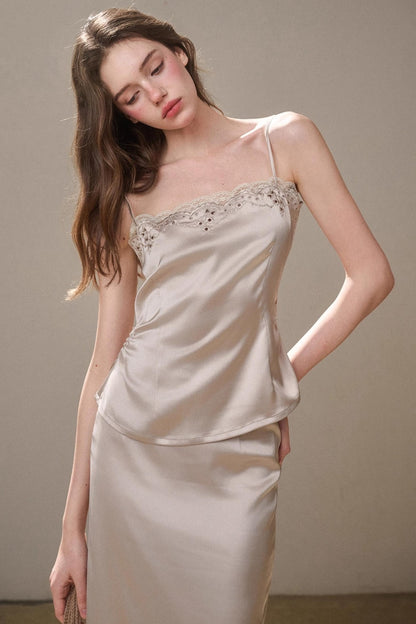 Comfortable Baby Powder Top & Skirt Set-Up