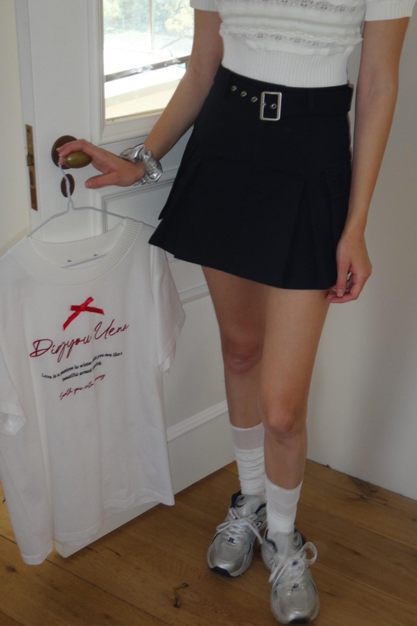 Navy Blue Vintage A-line Skirt