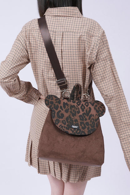 Patchwork Bear Crossbody Bag