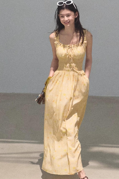 Bubbling Soda Sleeveless Slip Dress