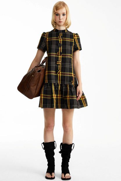 Fall Check Dress