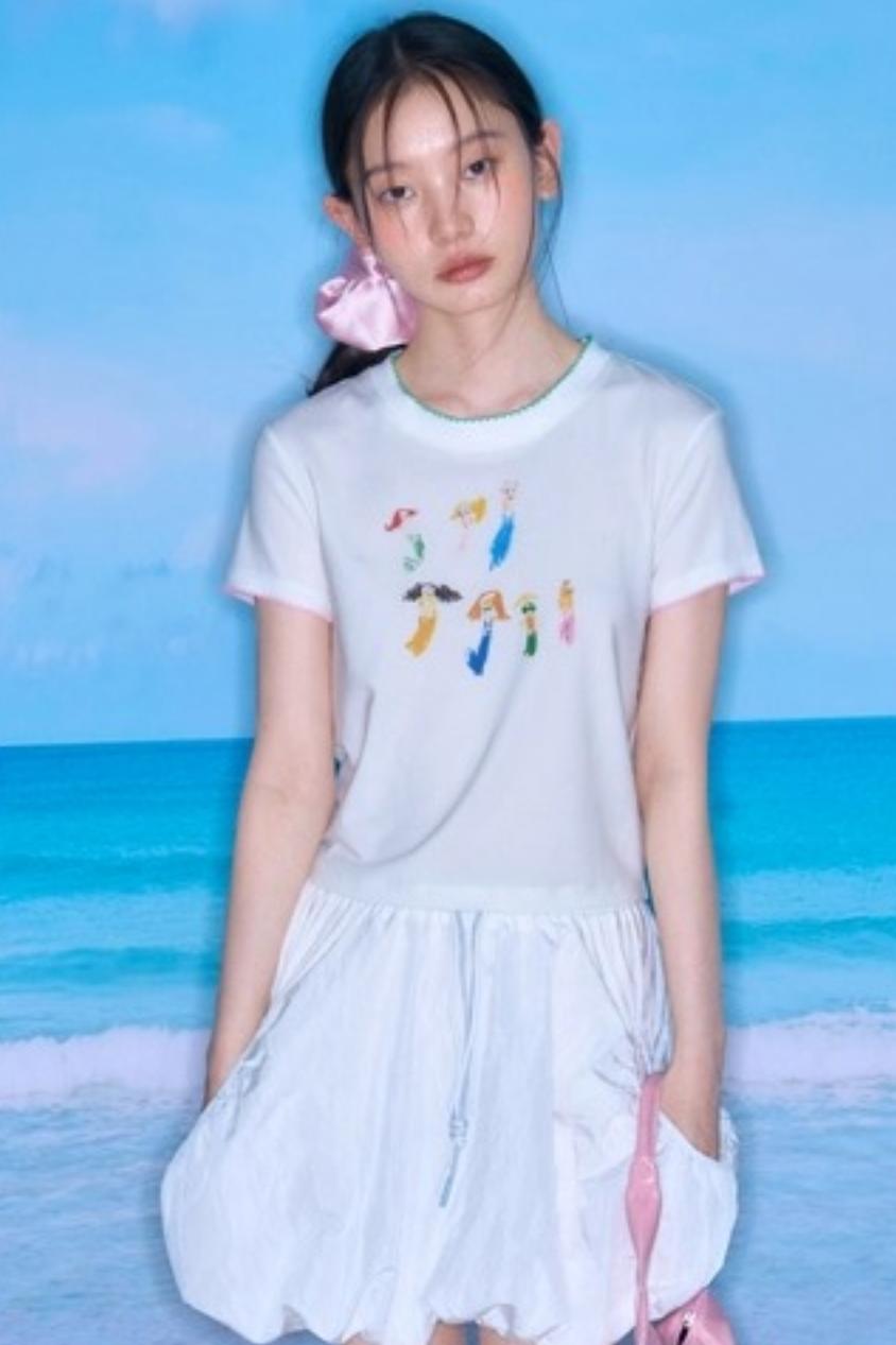 Mermaid Hand-Painted Tee