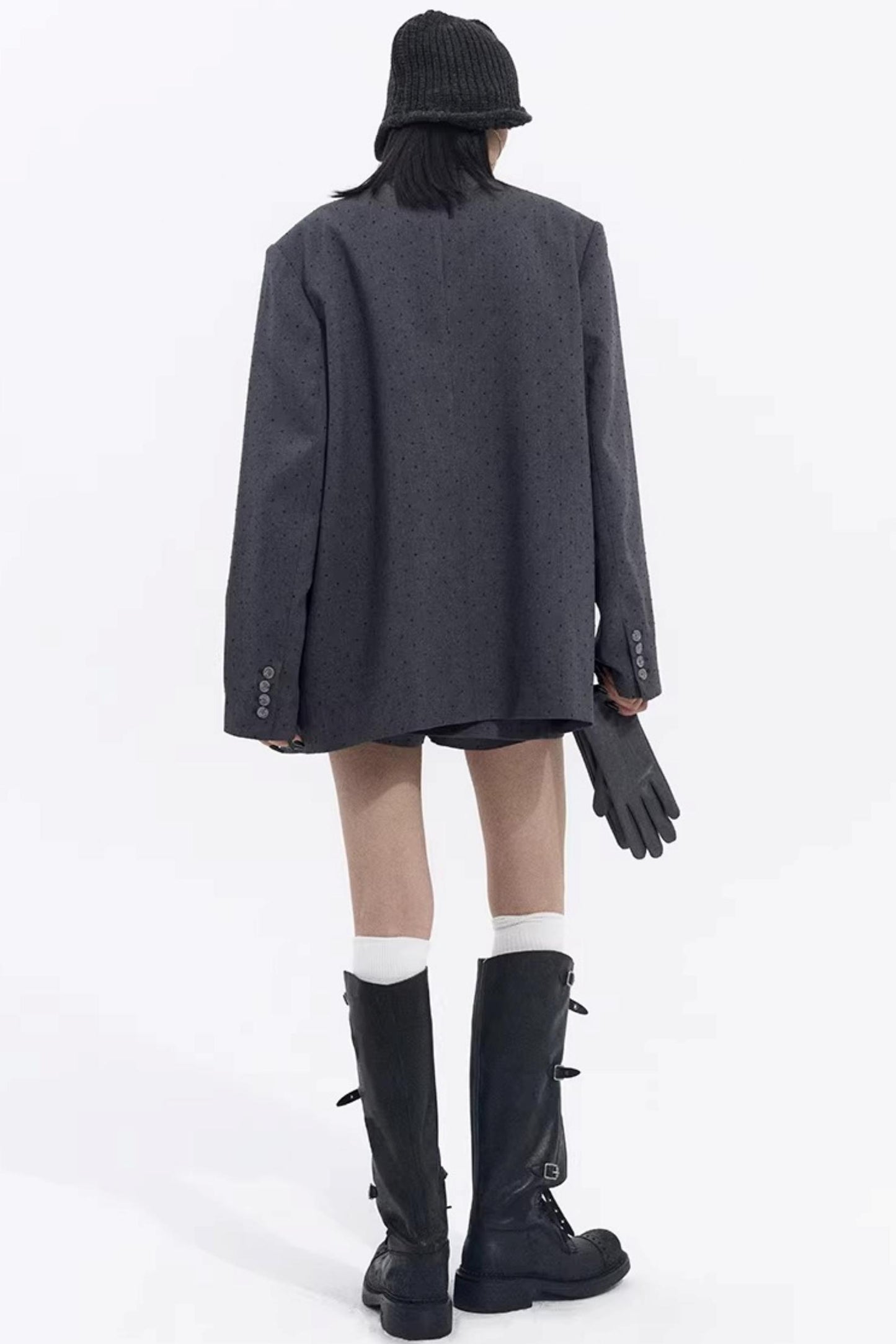 Retro Polka Dot Winter Jacket