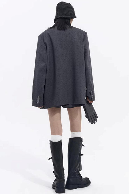 Retro Polka Dot Winter Jacket