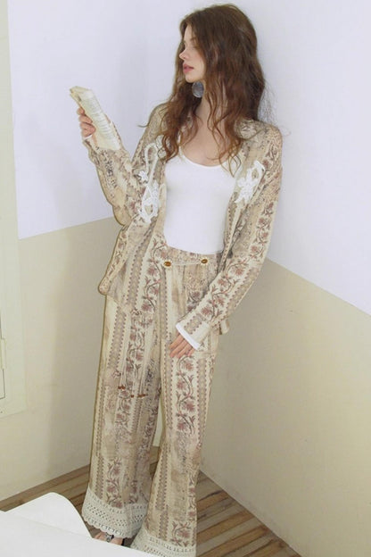 Neoclassical Vintage Lace Pants