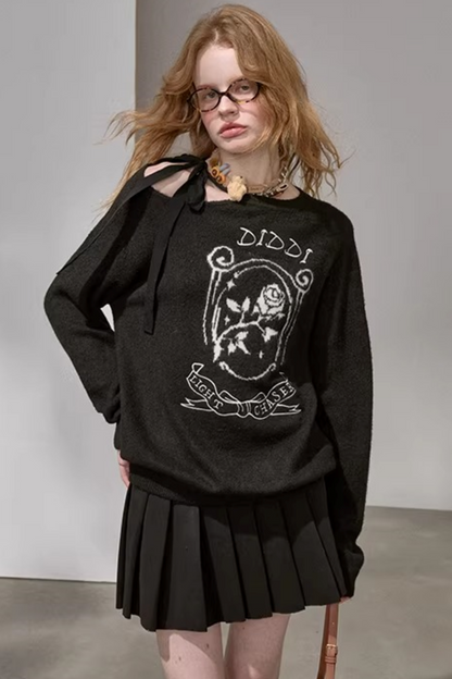 Knitted Plaid Sweater Set-Up