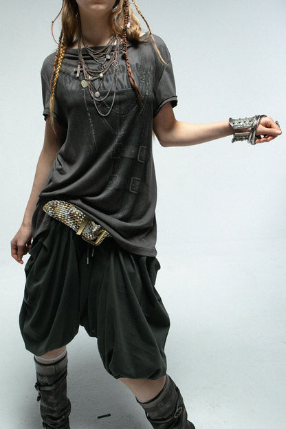 Short Sleeve Button Tee