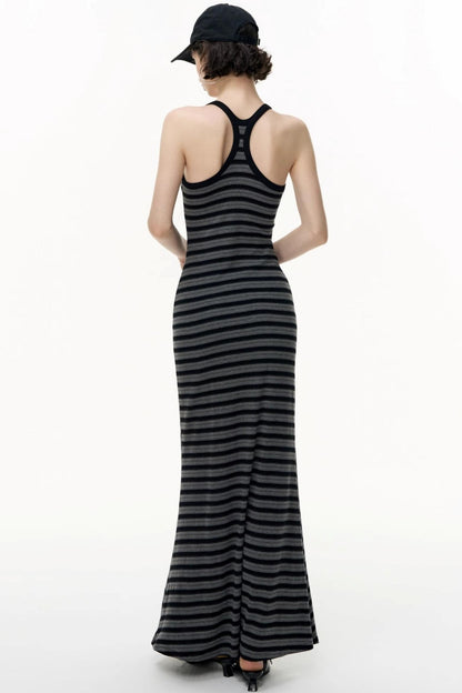 Tencel Striped Camisole Slim Dress