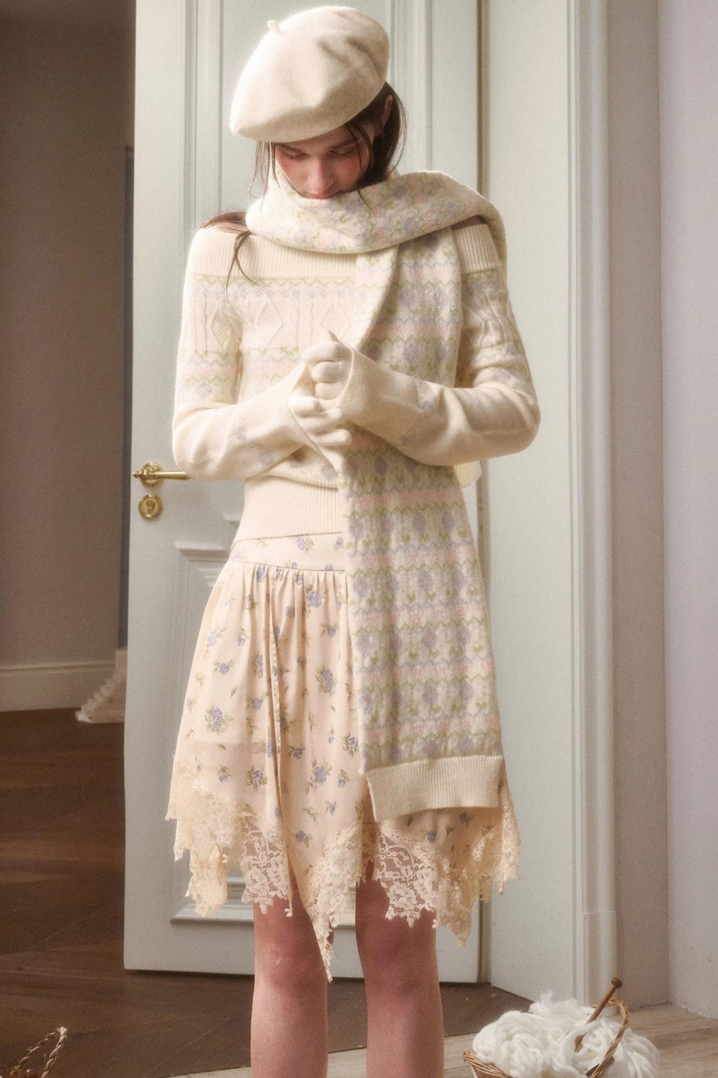 Fresh Floral Skirt Set-Up