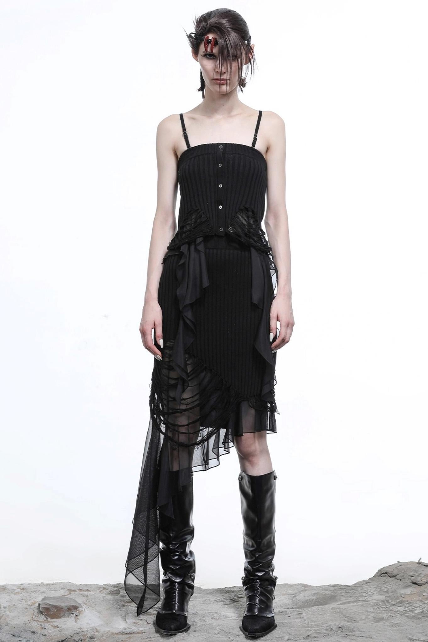 Wasteland Patchwork Knit Camisole