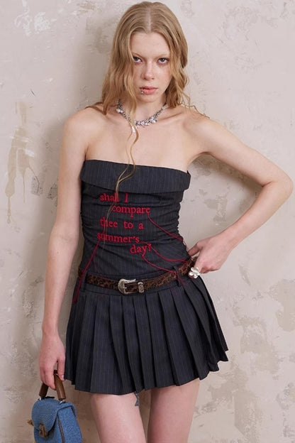 Tassel Stripe Sheath Dress